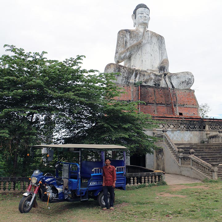 Him Heng with his Tuk Tuk