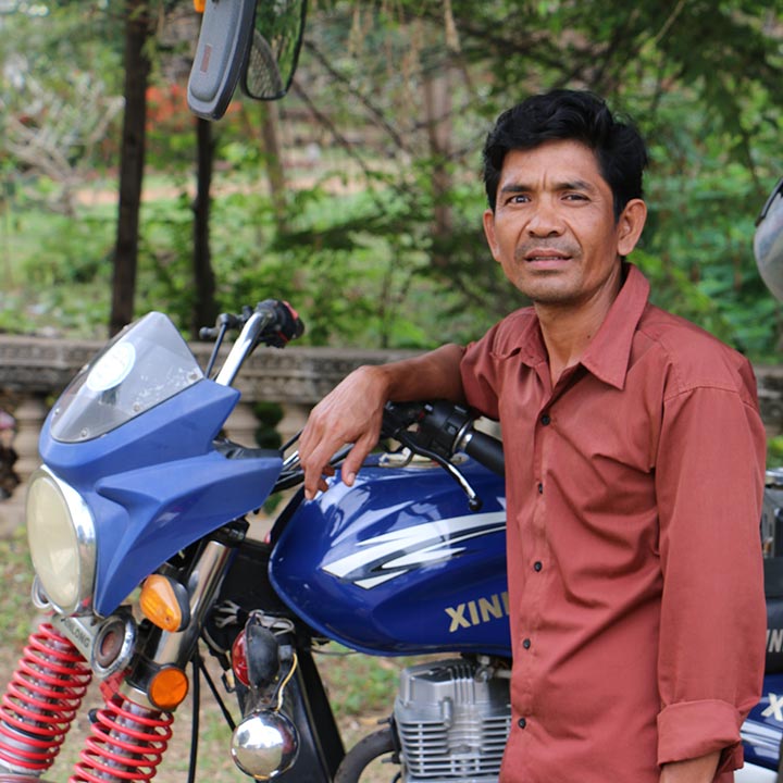 Him Heng with his Tuk Tuk