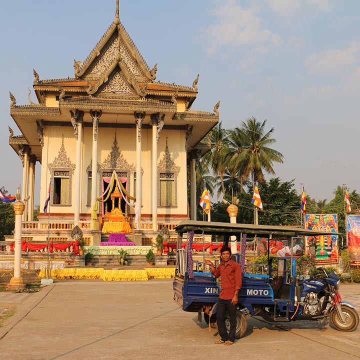 Him Heng with his Tuk Tuk